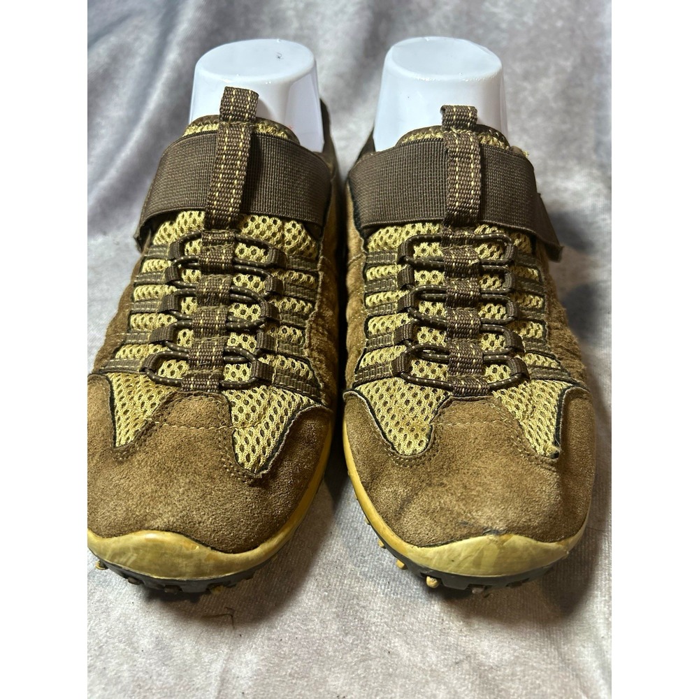 Rocket Dog Men's Brown Tan Suede Low Top Sneakers Lace-Up Hook & Loop